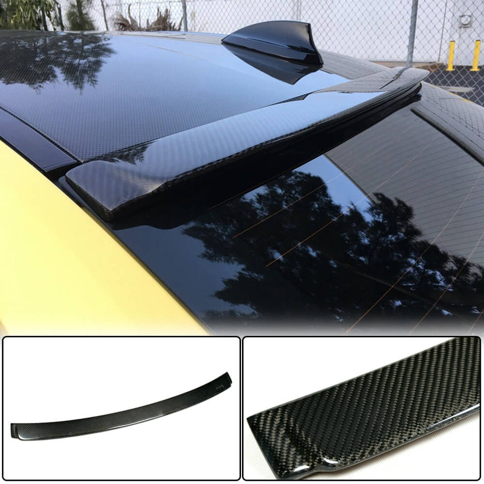For BMW 3 Series F30 F80 M3 Carbon Fiber Rear Roof Spoiler Window Wing Lip | 316i 318i 320i 328i 330i 335i 340i