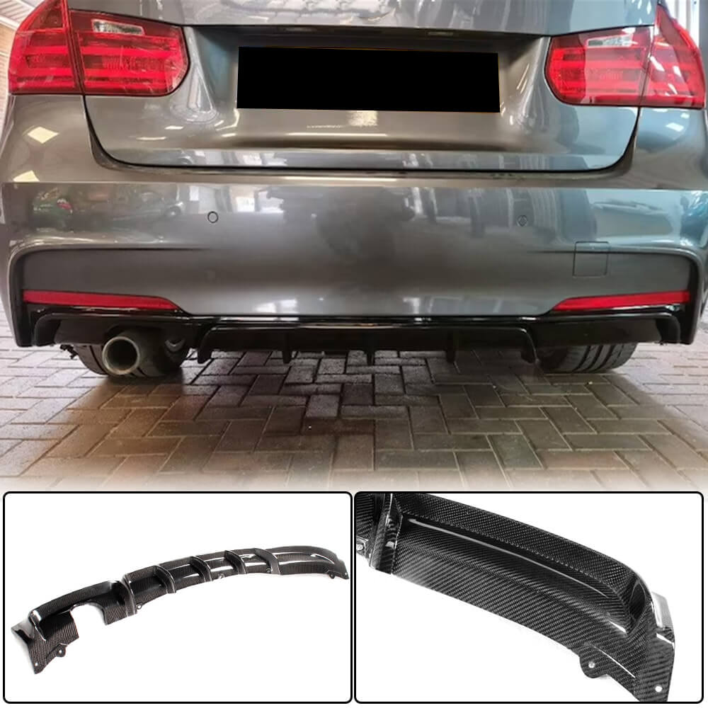 BMW F30 M Sport Carbon Fiber Rear Diffuser Lip