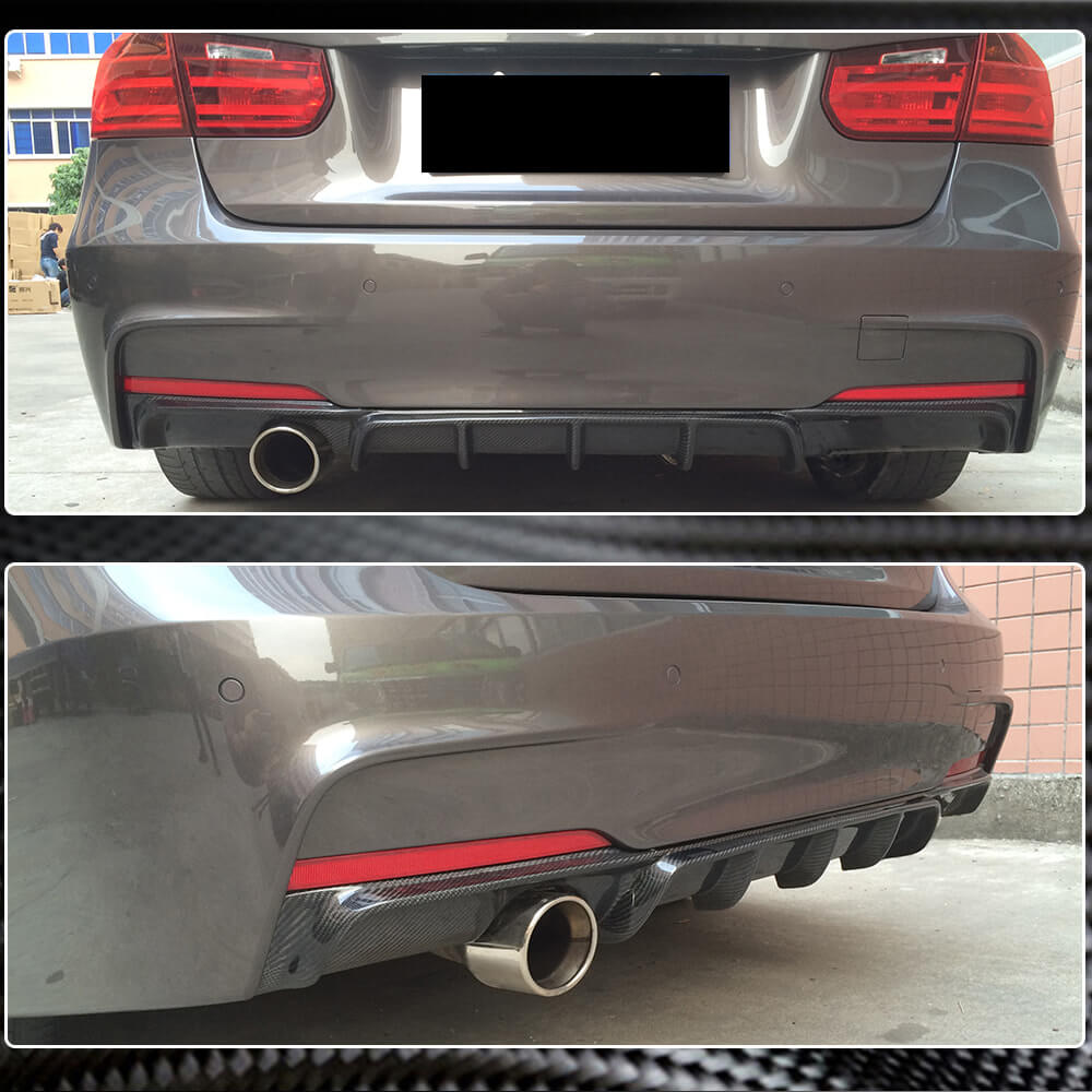 BMW F30 M Sport Carbon Fiber Rear Diffuser Lip