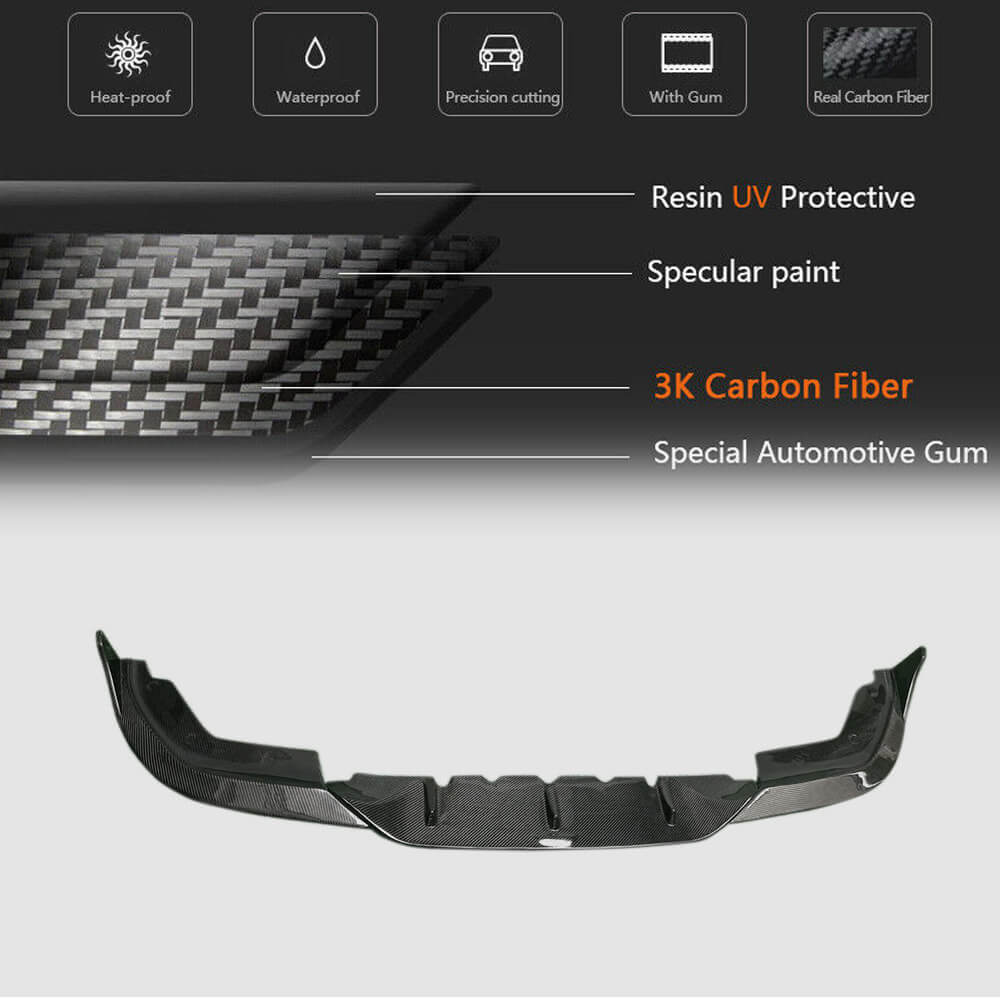 For Bmw G20 G21 Pre Facelift M Sport 2019-2022 Front Bumper Lip Spoiler For Bmw G20 G21 Pre Facelift M Sport 2019-2022 Front Bumper Lip Spoiler