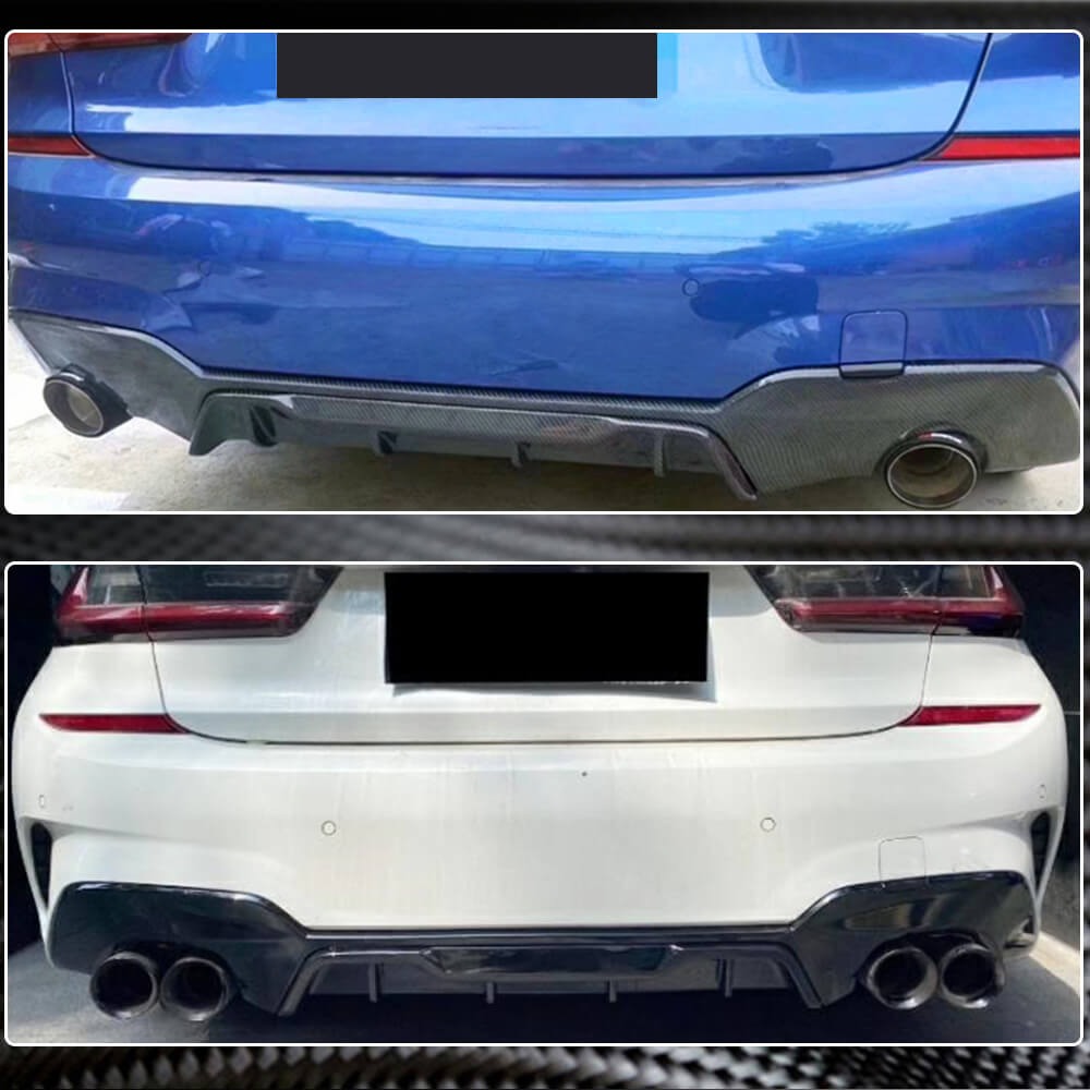330i Rear Diffuser Stock BMW G20 320i 330i M Sport Carbon Fiber Diffuser
