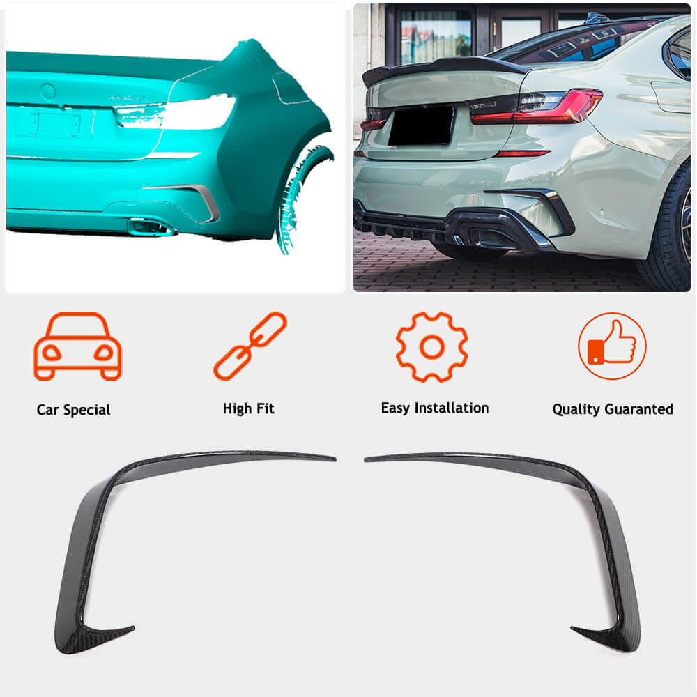 3 Series G20/ G28 NW Style Dry Carbon Fiber Rear Vents main image 0