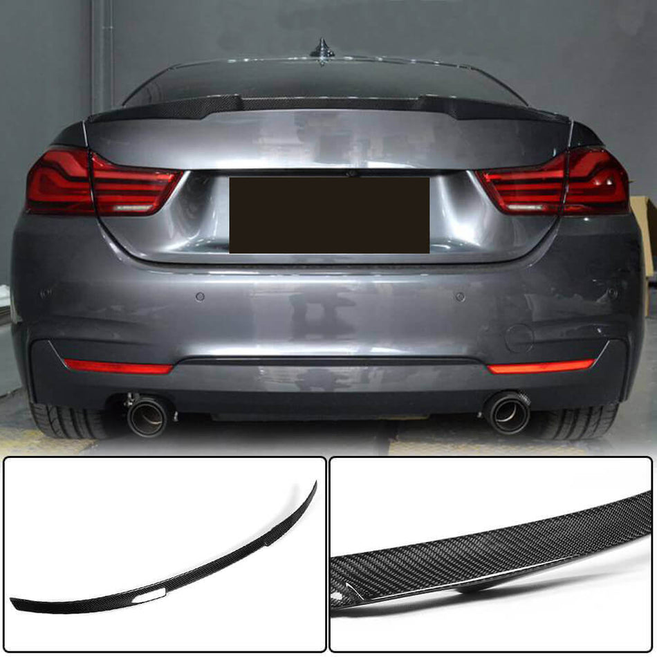 For BMW 4 Series F32 Coupe Carbon Fiber Rear Trunk Spoiler Boot Wing Lip | 418i 420i 428i 430i 435i 440i