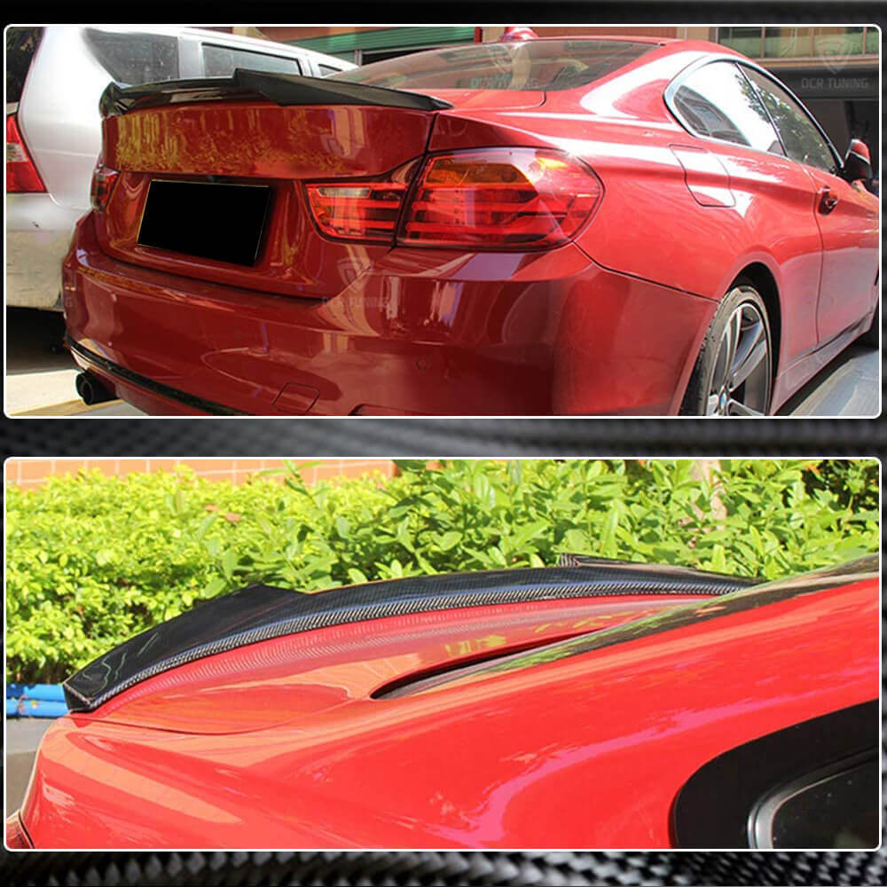 For BMW 4 Series F32 Coupe Carbon Fiber Rear Trunk Spoiler Boot Wing Lip |  418i 420i 428i 430i 435i 440i