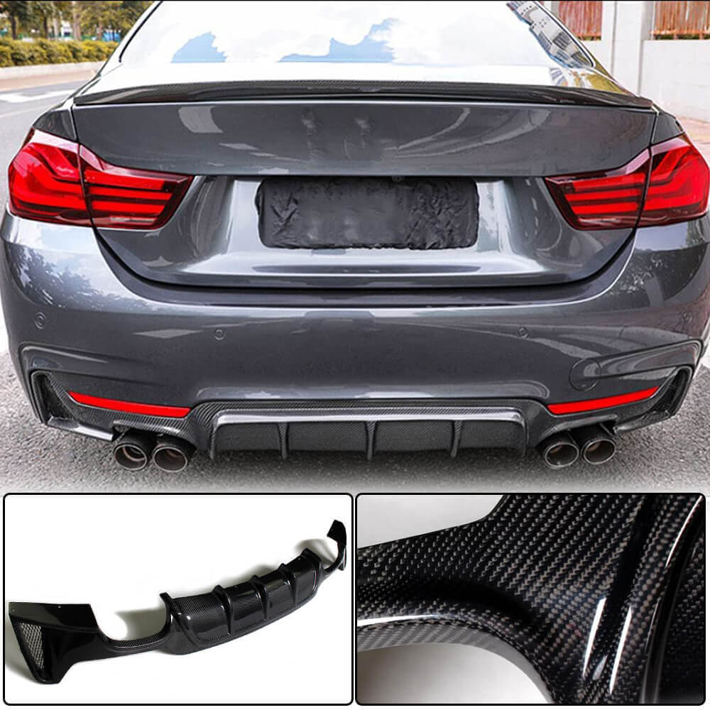 BMW F32 F33 F36 Carbon Fiber Rear Diffuser Upgrade