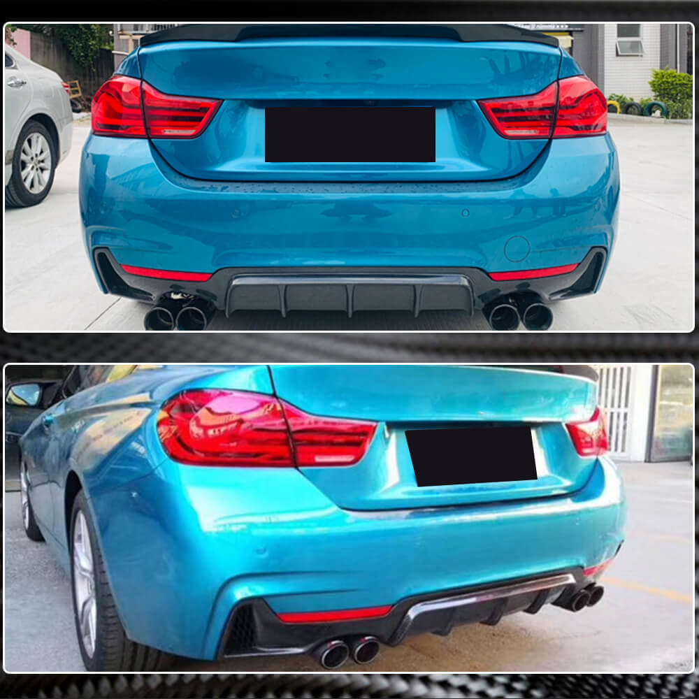 BMW F32 F33 F36 Carbon Fiber Rear Diffuser Upgrade