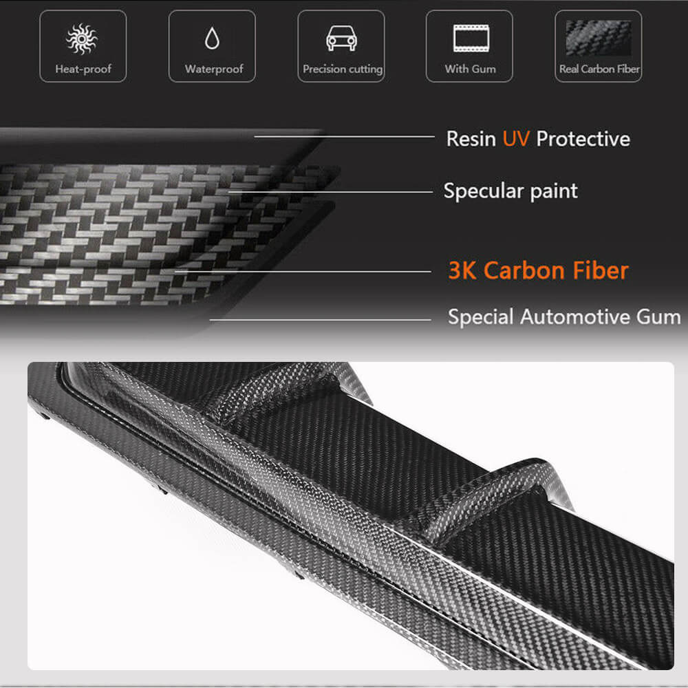 For BMW 4 Series F32 F33 F36 M Sport Carbon Fiber Rear Bumper Diffuser | 420i 428i 430i 435i 440i M Tech-Ahacarbon