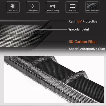 For BMW 4 Series F32 F33 F36 M Sport Carbon Fiber Rear Bumper Diffuser | 420i 428i 430i 435i 440i M Tech-Ahacarbon