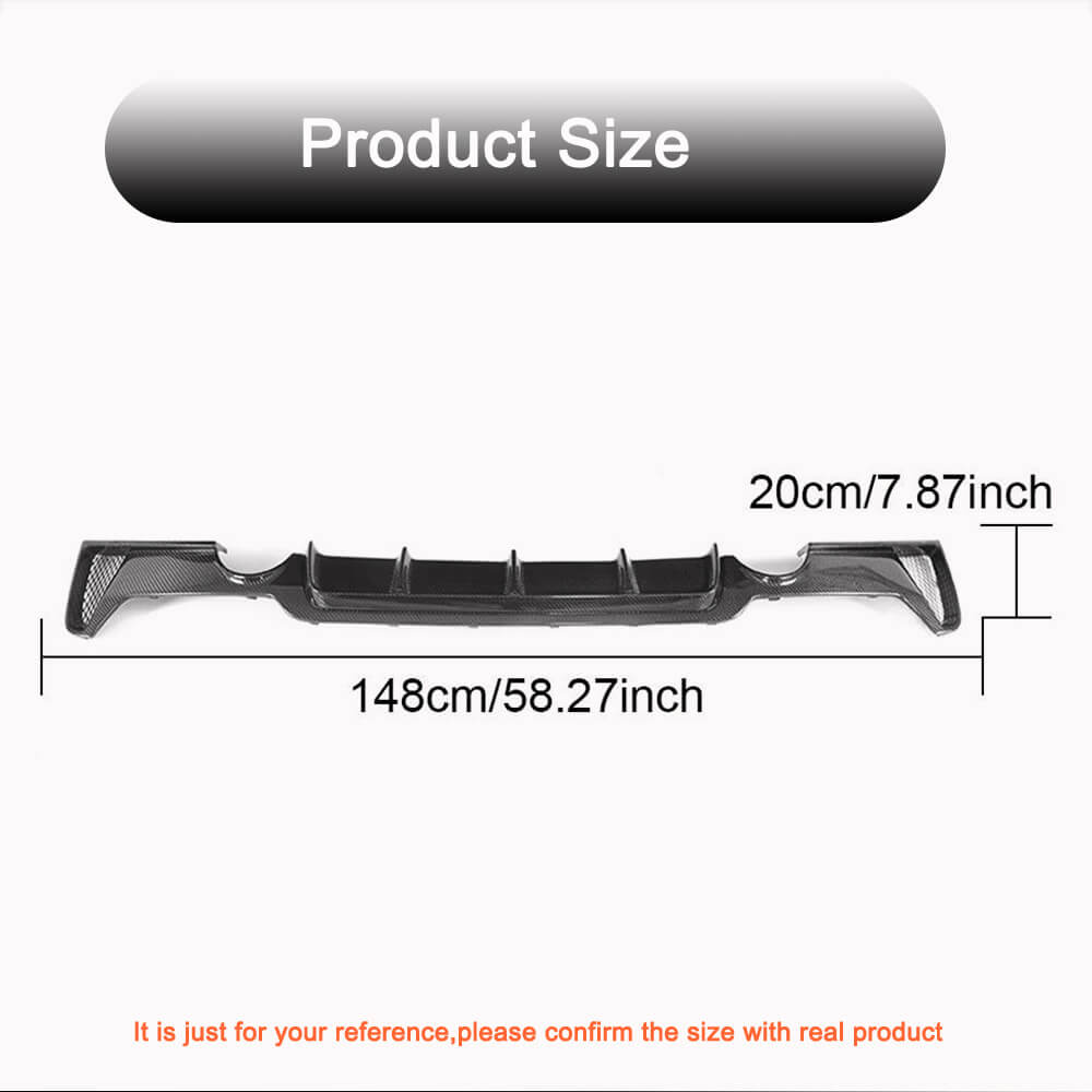 For BMW 4 Series F32 F33 F36 M Sport Carbon Fiber Rear Bumper Diffuser | 420i 428i 430i 435i 440i M Tech-Ahacarbon