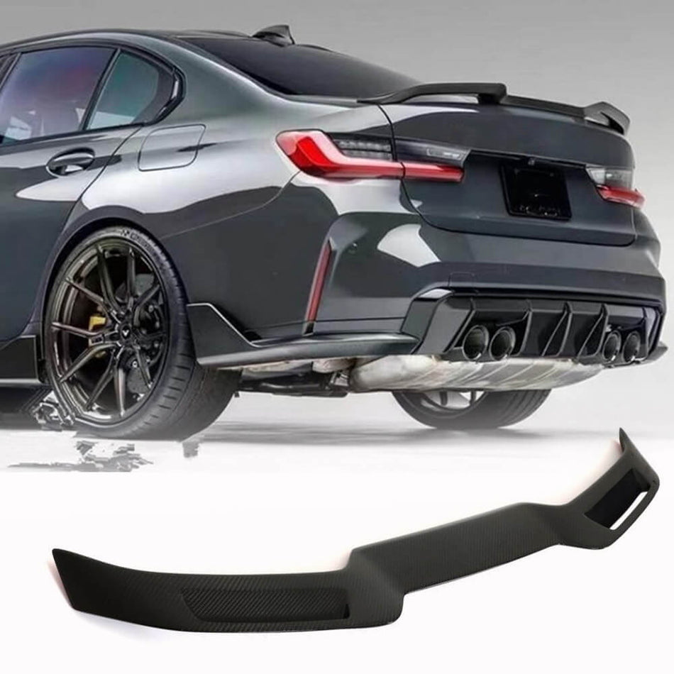 For BMW 4 Series G22 420i 430i M440i G82 M4 Carbon Fiber Rear Trunk Spoiler Boot Wing Lip Factory Outlet
