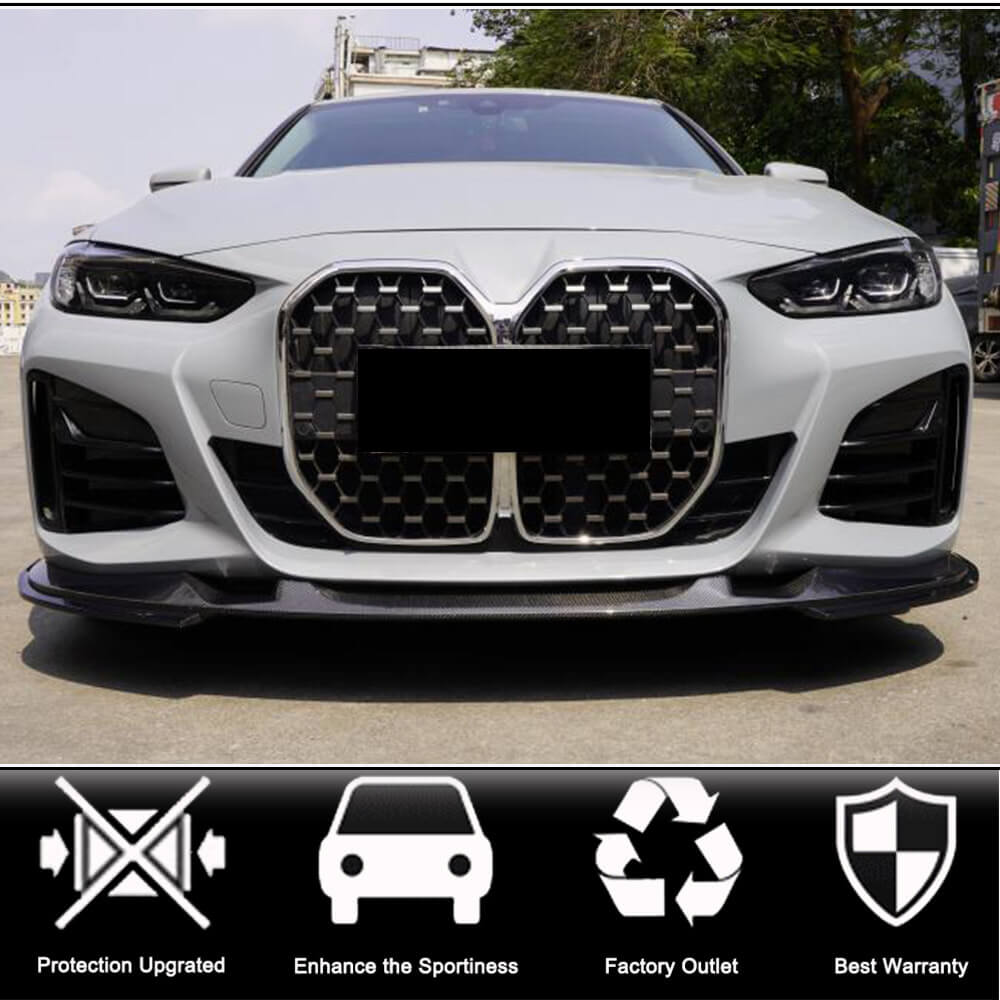 BMW 4 Series G26 420i 430i M Sport M440i Carbon Fiber Front Lip Spoiler ...