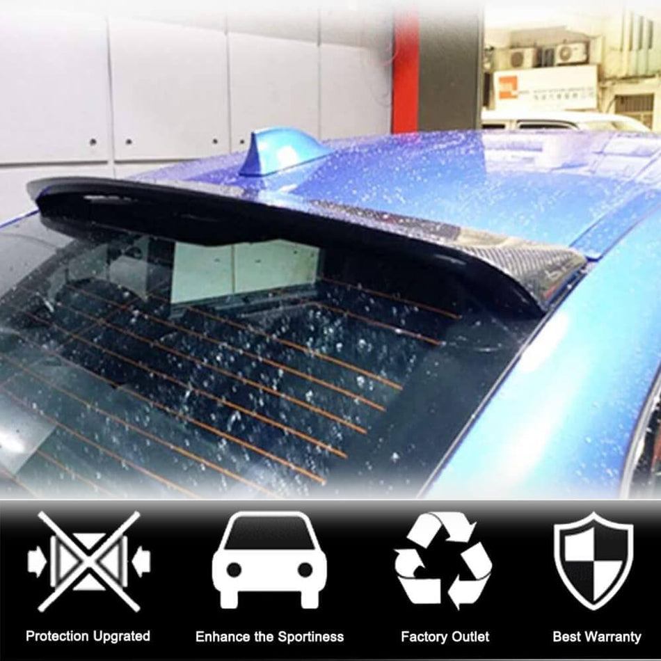 For BMW 5 Series F10 Carbon Fiber Rear Roof Spoiler Window Wing Lip | 520i 528i 530i 535i 550i M5