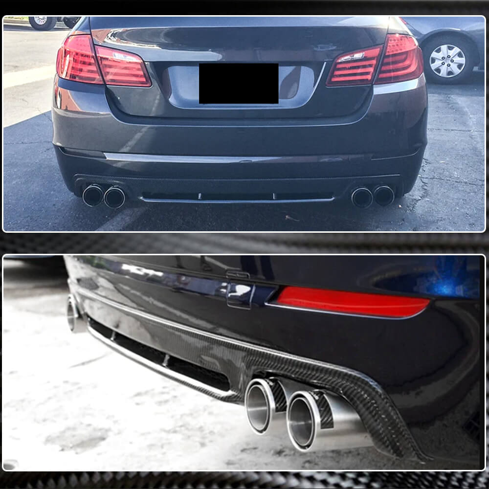 BMW F10 520i 528i 530i Carbon Fiber Rear Diffuser Lip | Exterior Mods ...