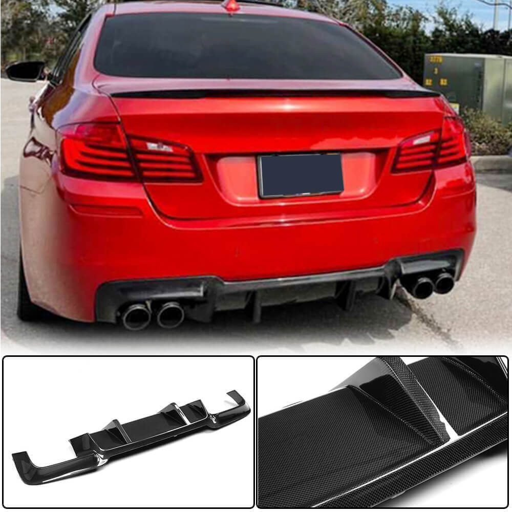 BMW 5 Series F10 M5 Carbon Fiber Rear Bumper Diffuser | DTM Style ...