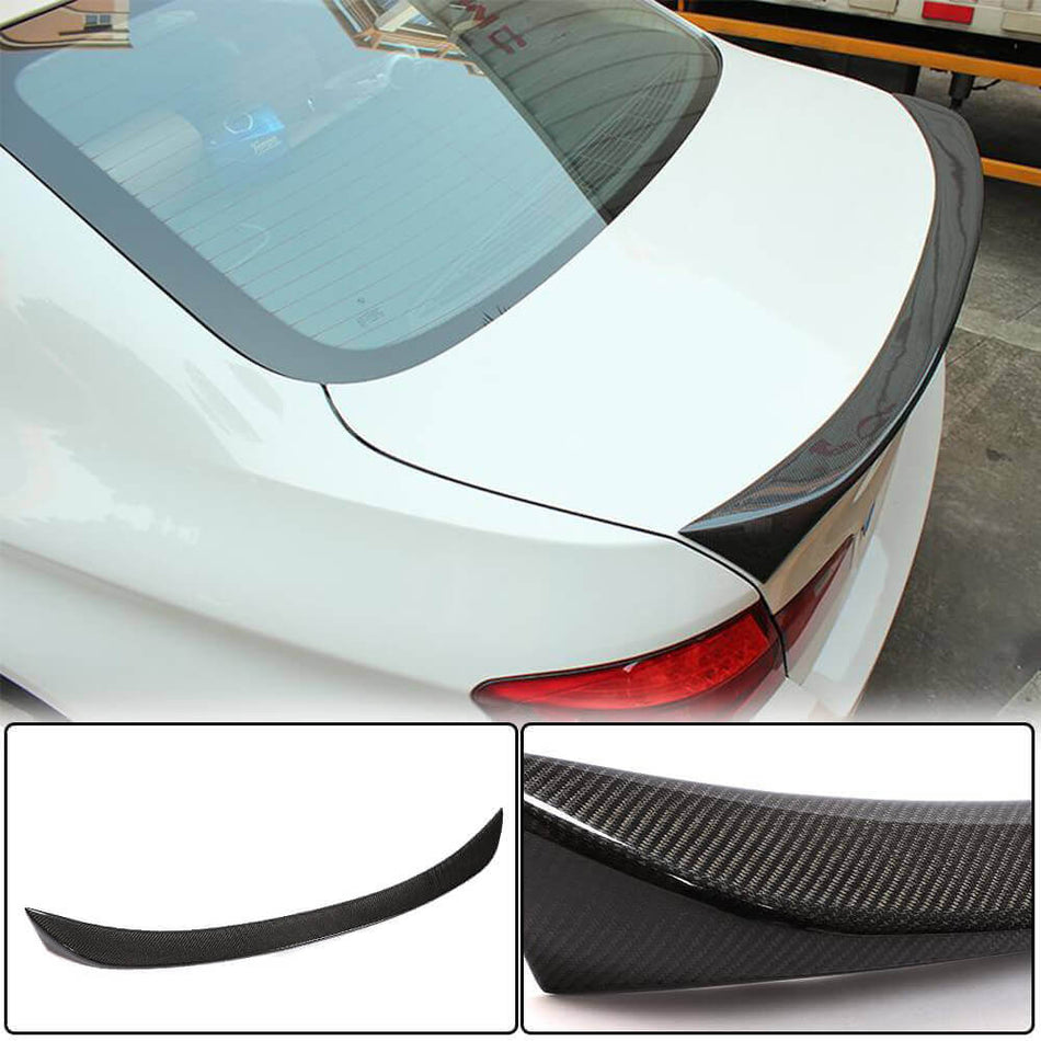 For BMW 5 Series F10 Carbon Fiber Rear Trunk Spoiler Boot Wing Lip | 520i 523i 528i 530i 535i 550i M5