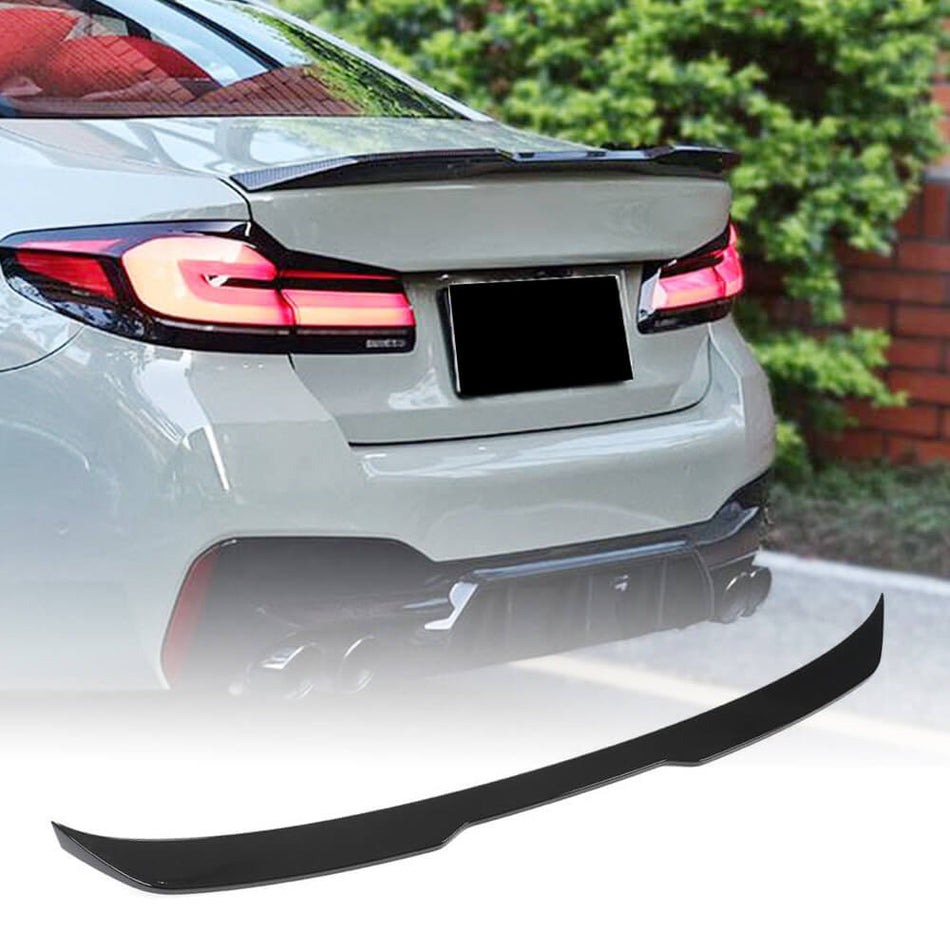For BMW 5 Series G30 F90 M5 Glossy Black Rear Trunk Spoiler Boot Wing Lip | 520i 530i 540i M550i
