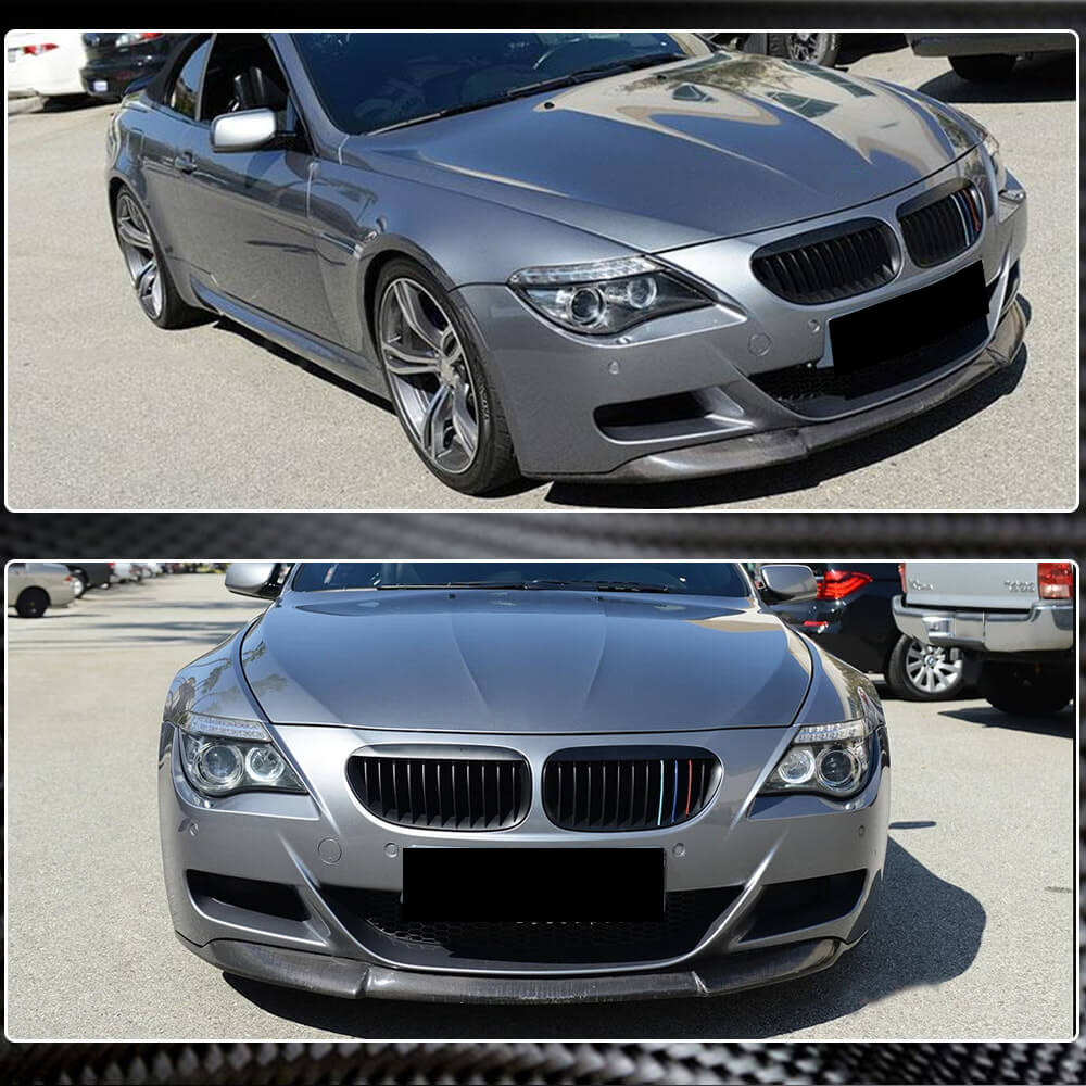BMW 6 Series E63 E64 M6 2006-2010 Front Bumper Lip Carbon Fiber