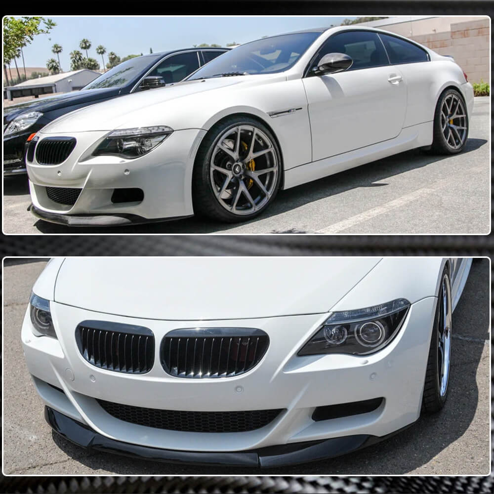 BMW 6 Series E63 E64 M6 2006-2010 Front Bumper Lip Carbon Fiber