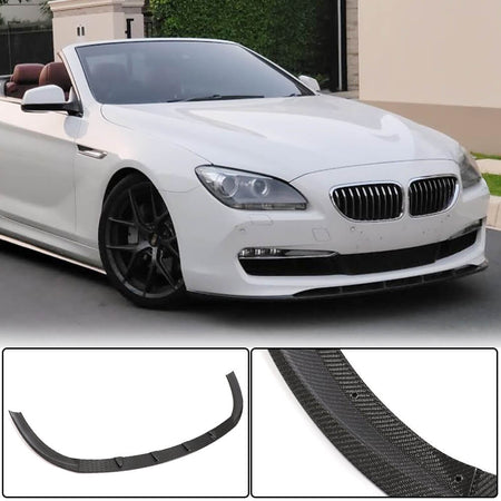 V Style Carbon Fiber Front Bumper Spoiler Lip For BMW F06 F12 V Style Carbon Fiber Front Bumper Spoiler Lip For BMW F06 F12