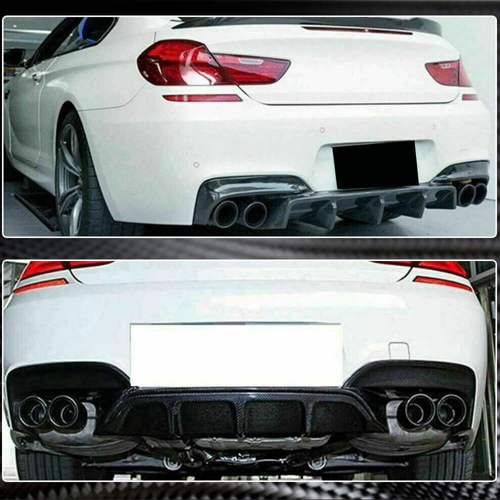 BMW F06 F12 F13 640i 650i M6 Carbon Fiber/FRP Rear Bumper Diffuser Lip