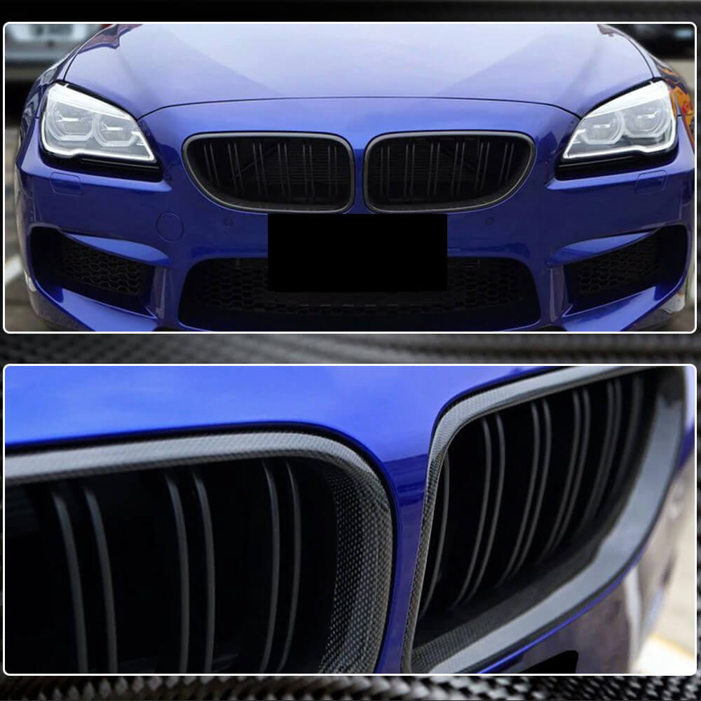 BMW M6 6 Series F06 F12 F13 640i 650i Carbon Fiber Front Kidney Grille ...