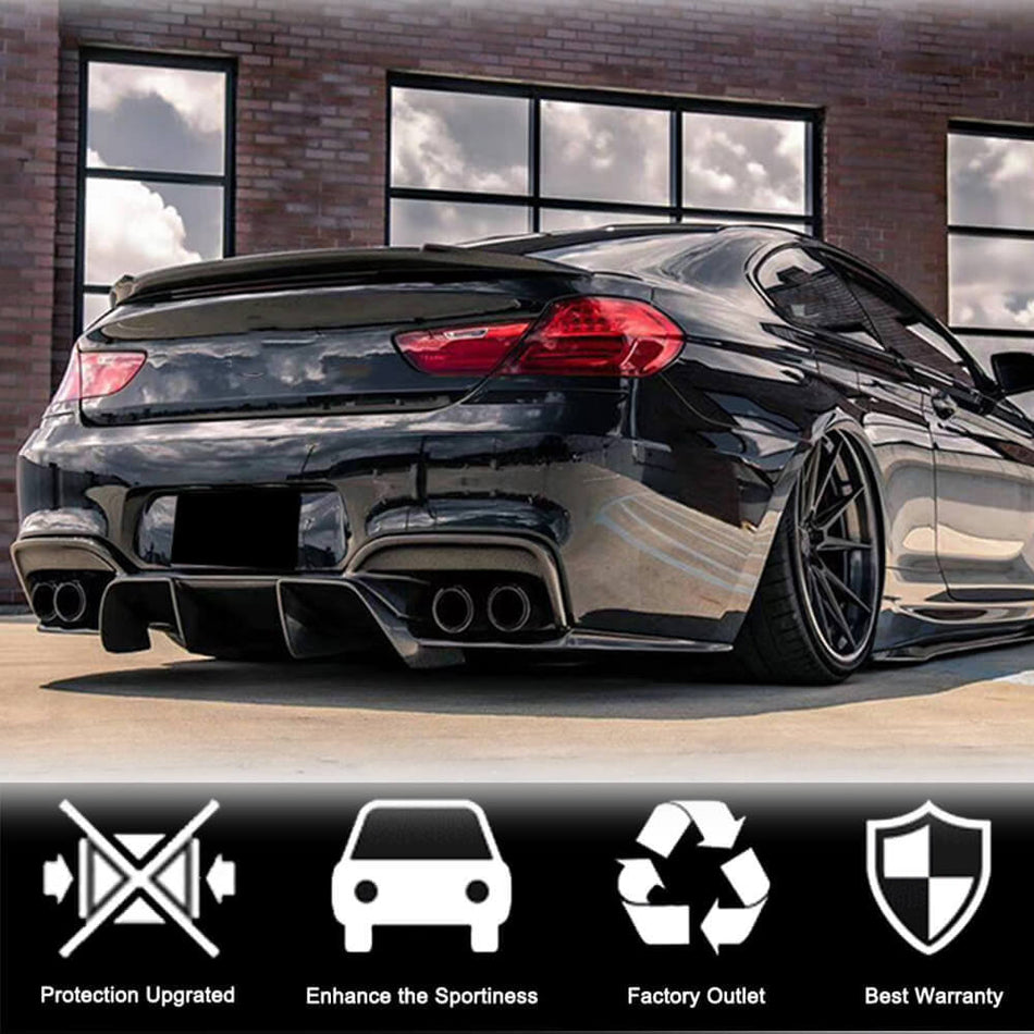BMW 6 Series F06 F13 640i 650i M6 2013-2018 Rear Trunk Spoiler Carbon Fiber-Ahacarbon