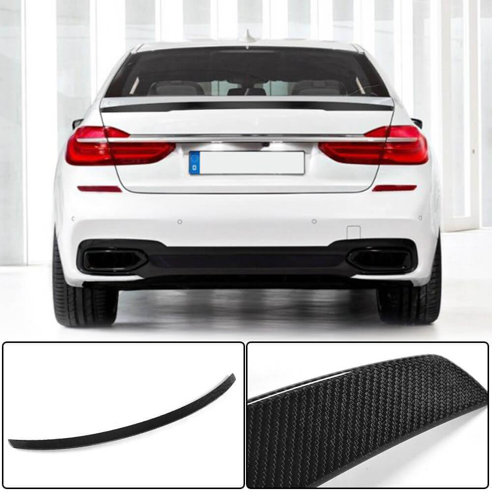BMW G11 740i 750i MP Style Carbon Fiber Rear Trunk Spoiler & Wing Lip ...