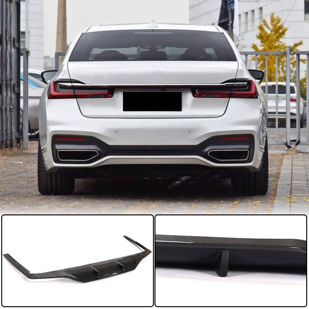 BMW G11 750i M Sport M760Li LCI Carbon Fiber Rear Diffuser Valance Lip ...