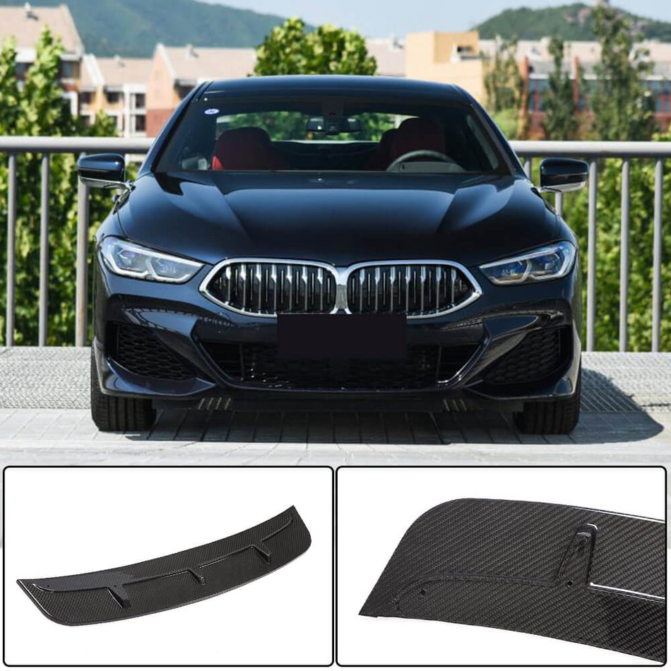 For BMW 8 Series G14 G15 G16 840i M Sport M850i Dry Carbon Fiber Front Bumper Lip Chin Spoiler Cover