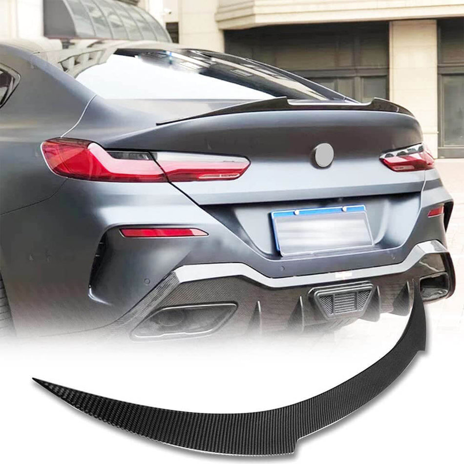 For BMW 8 Series G15 F92 M8 Coupe Dry Carbon Fiber Rear Trunk Spoiler Wing Lip Car Spoiler