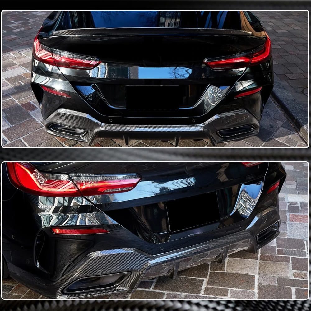 BMW G16 840i Dry Carbon Fiber Rear Bumper Diffuser Lip | Exterior Mods ...