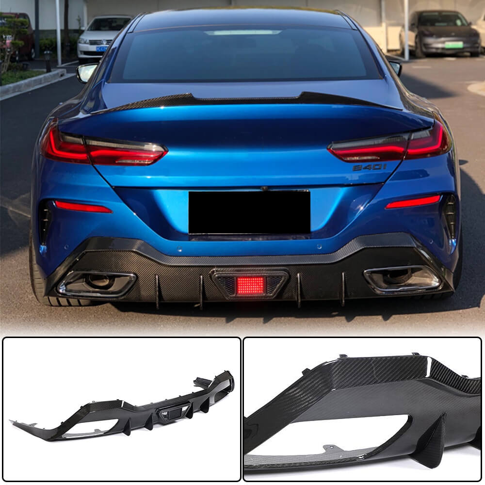 BMW G16 M850i Dry Carbon Fiber Rear Bumper Diffuser | Exterior Mods ...