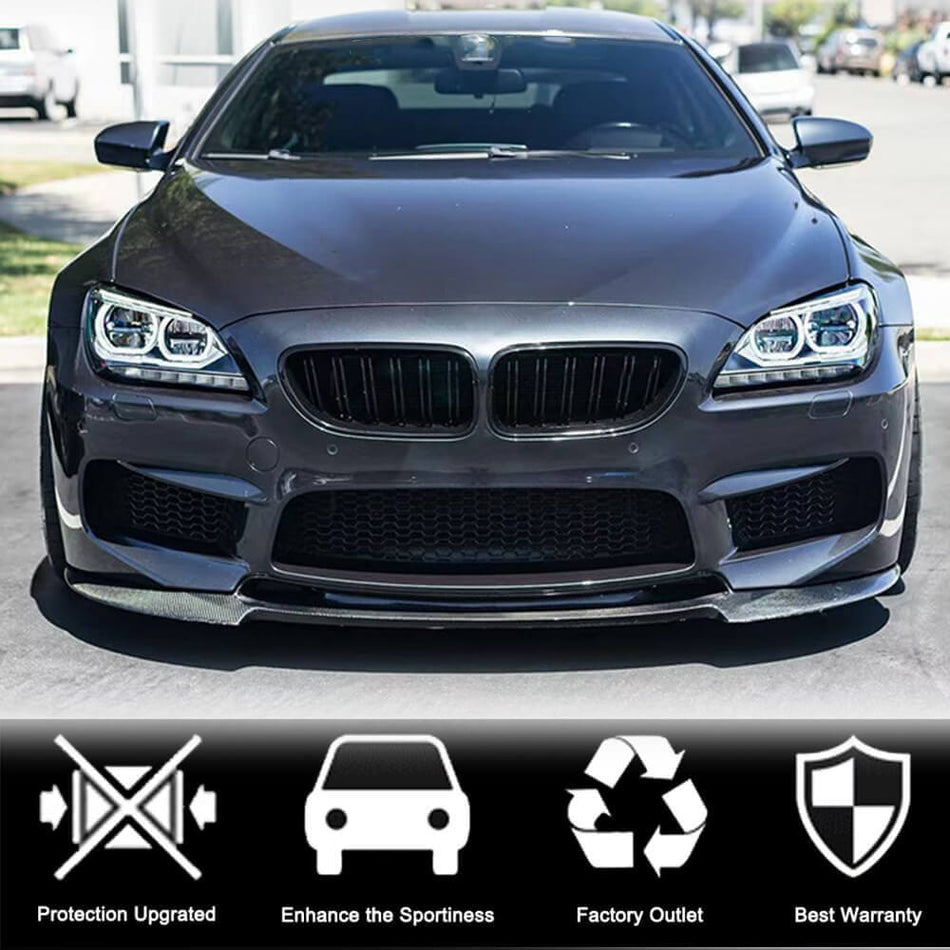 BMW 6 Series F06 F12 F13 M6 2013-2018 Front Bumper Lip Carbon Fiber/FRP-Ahacarbon