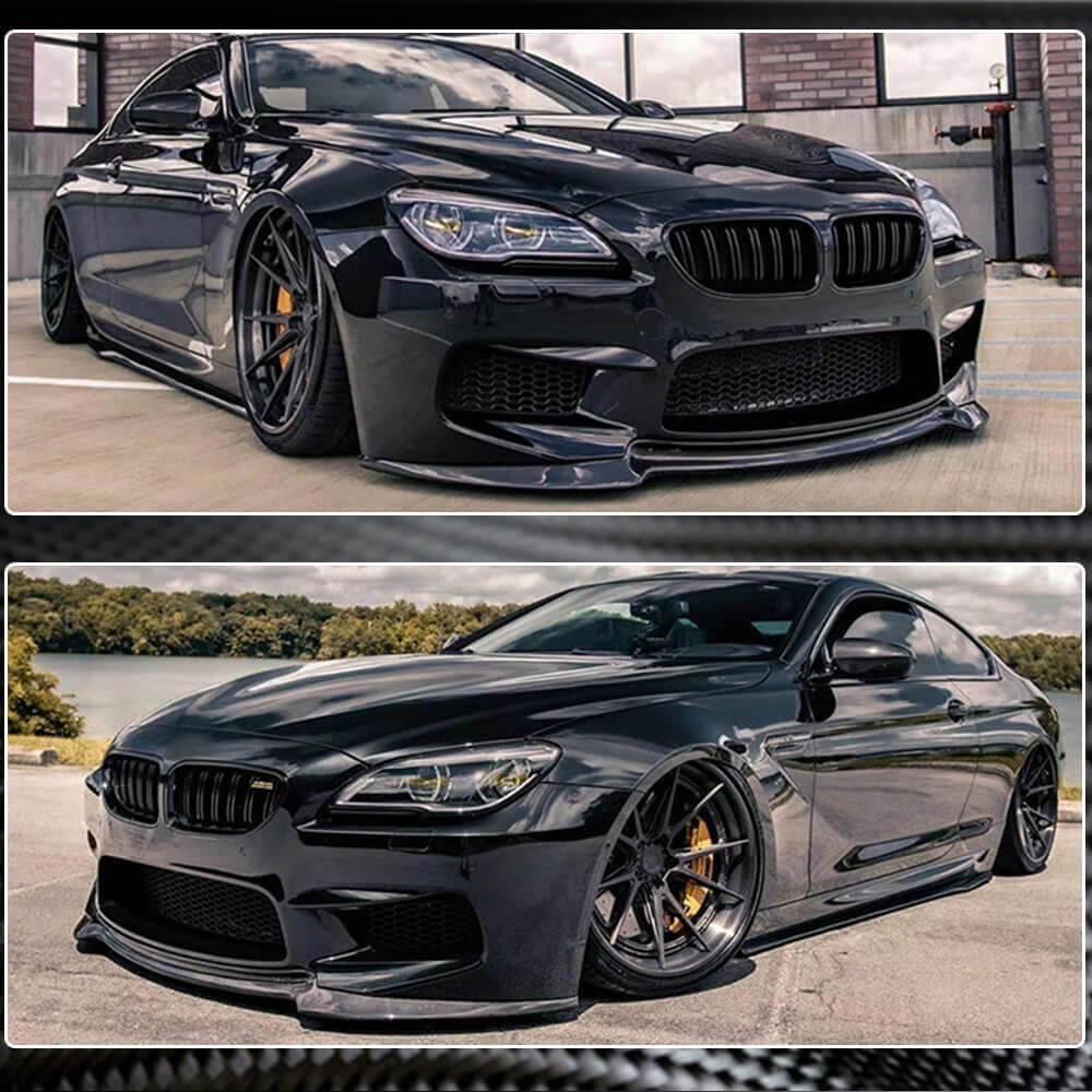 For BMW 6 Series F06 F12 F13 M6 Carbon Fiber/FRP Front Bumper Lip Spoiler  Aero Wide Body Kit