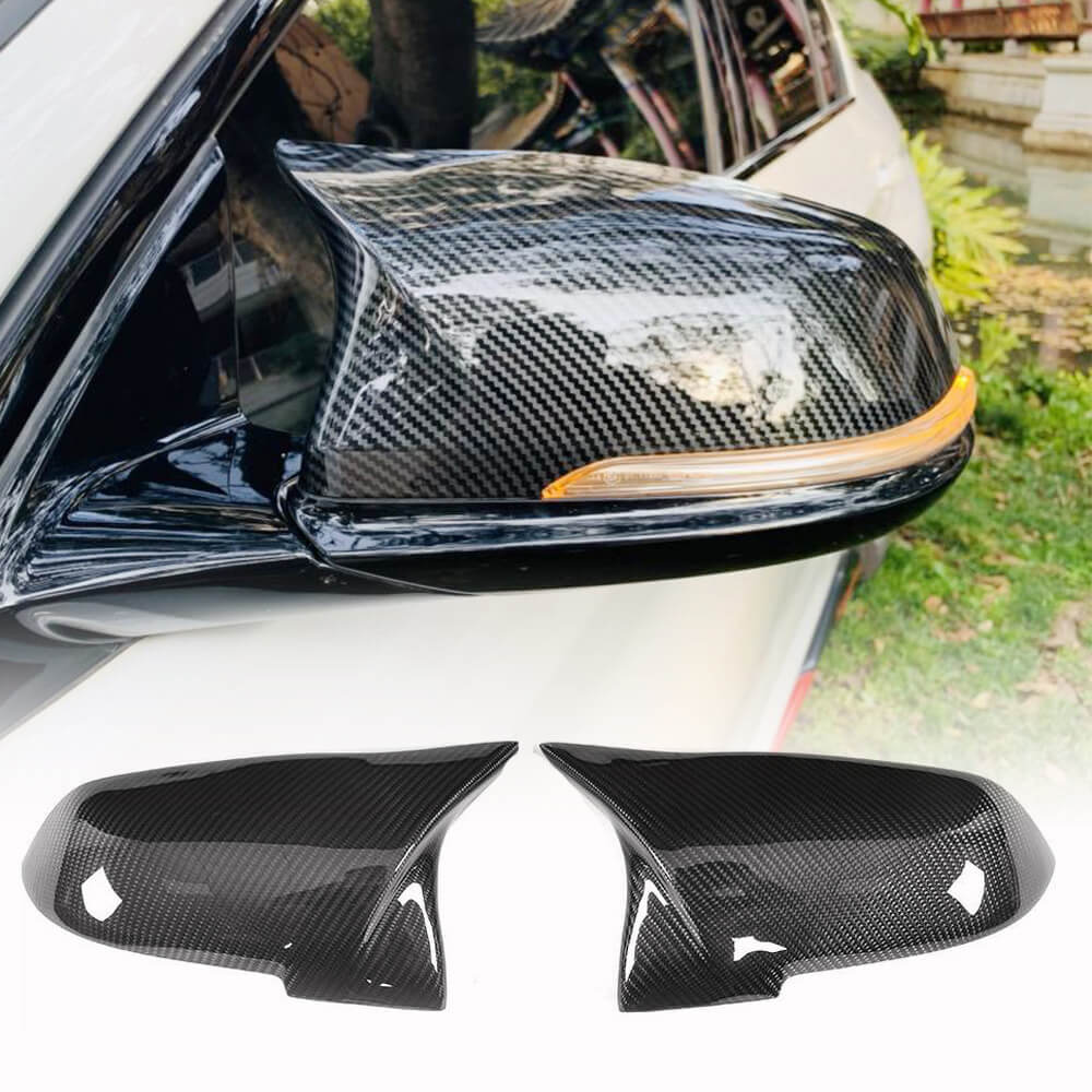 BMW F20 F22 F30 F34 F32 F33 F36 X1 E84 F87 M2 Mirror Covers Replacement Style Carbon Fiber-Ahacarbon