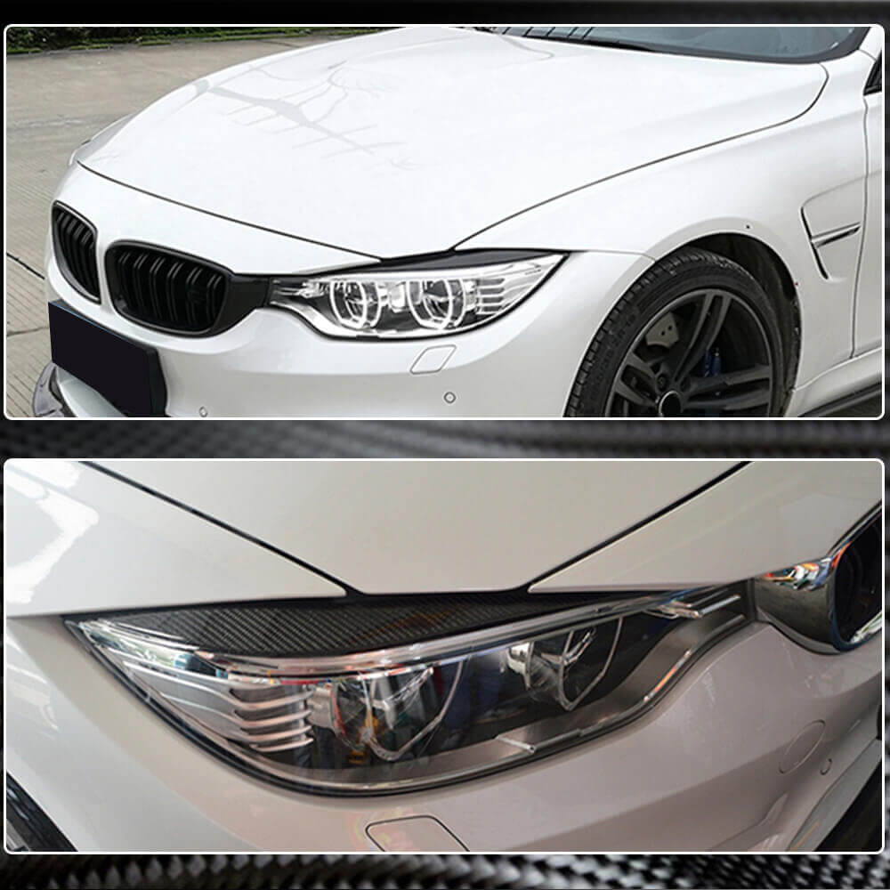 BMW F32 F36 M3 M4 Carbon Headlight Eyelids Upgrade