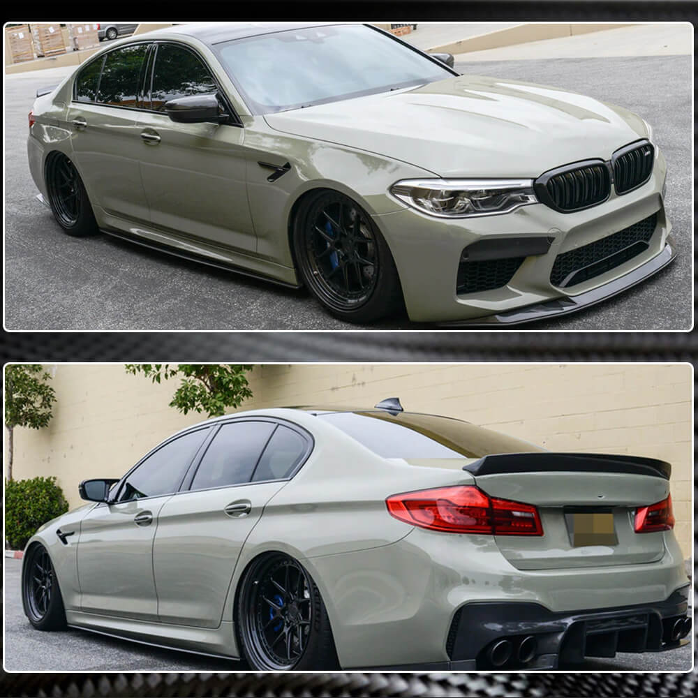 Carbon Fiber Look Side Skirts For BMW 5 Series G30 540i M Sport (2017-2022)