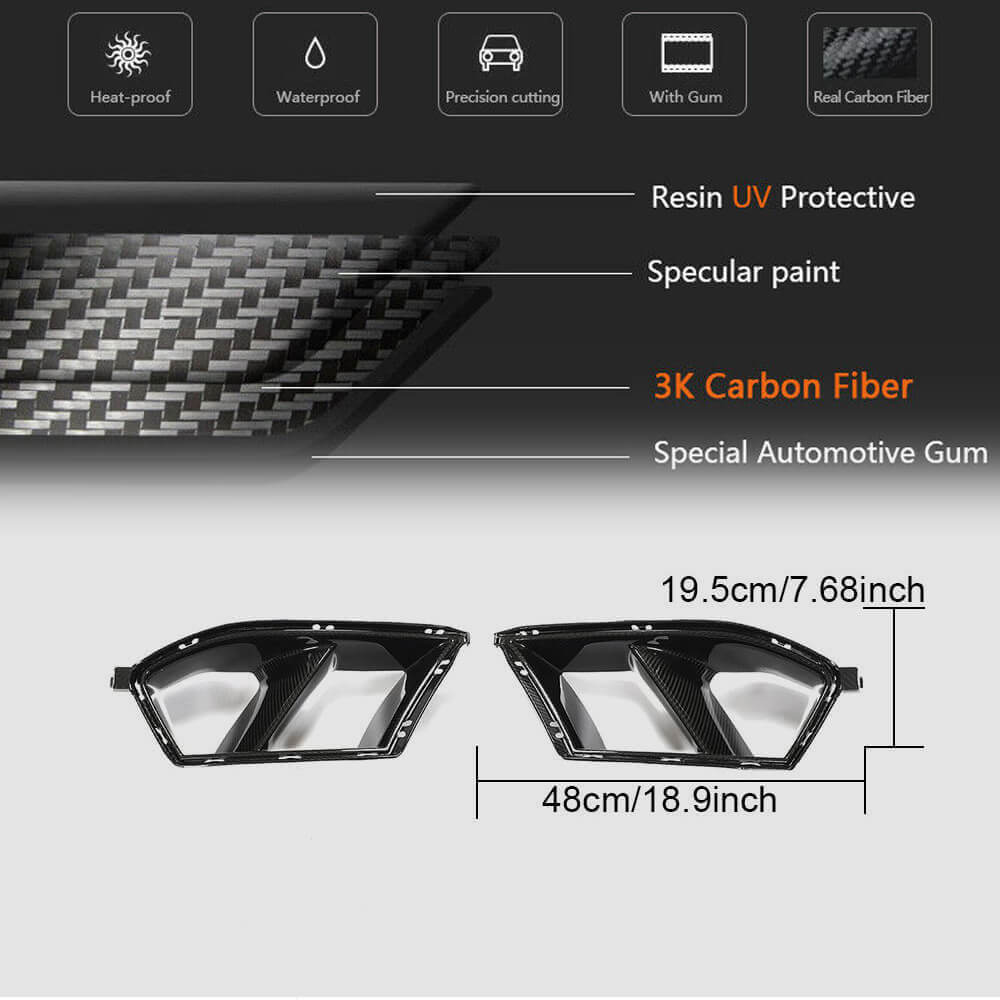 For 2021-2025 BMW G80 G82 M3 M4 Front Bumper Air Duct Replacement