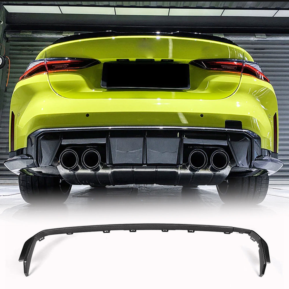 BMW G80 M3 G82 G83 M4 Dry Carbon Fiber Rear Diffuser Trims| Exterior Mods