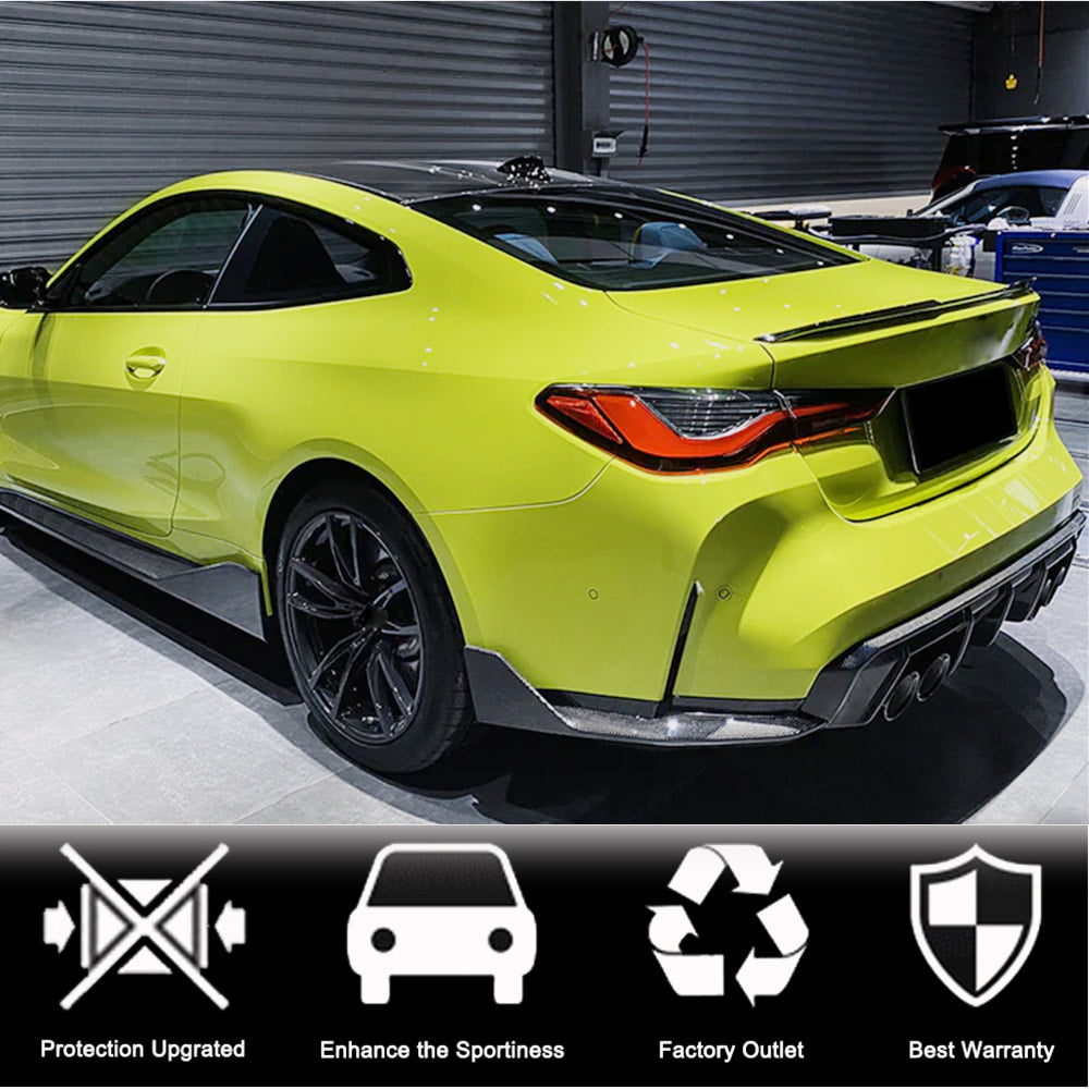 G80 Rear End Mod BMW G80 M3 G82 G83 M4 Dry Carbon Fiber Rear Diffuser Trims| Exterior Mods