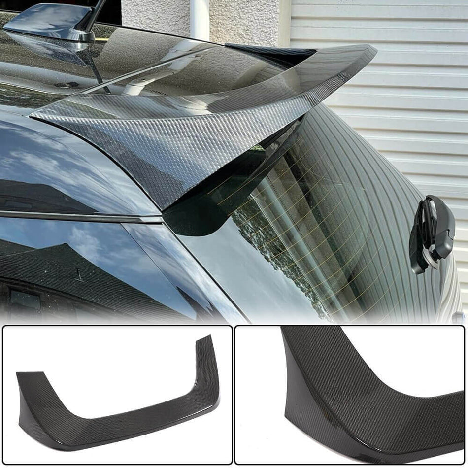 For BMW I3 I01 Carbon Fiber Rear Roof Spoiler Window Wing Lip
