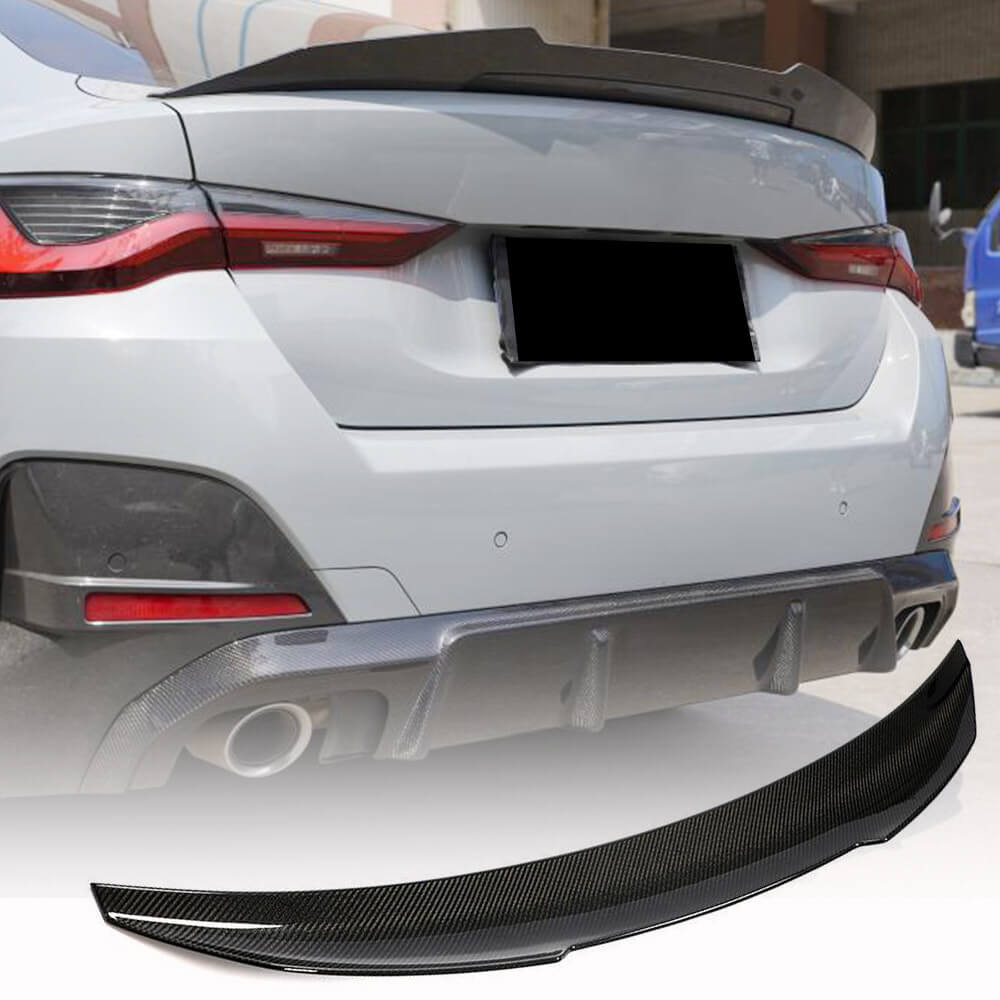 BMW 4 Series G26 Carbon Fiber Trunk Boot Spoiler & Rear Wing Lip