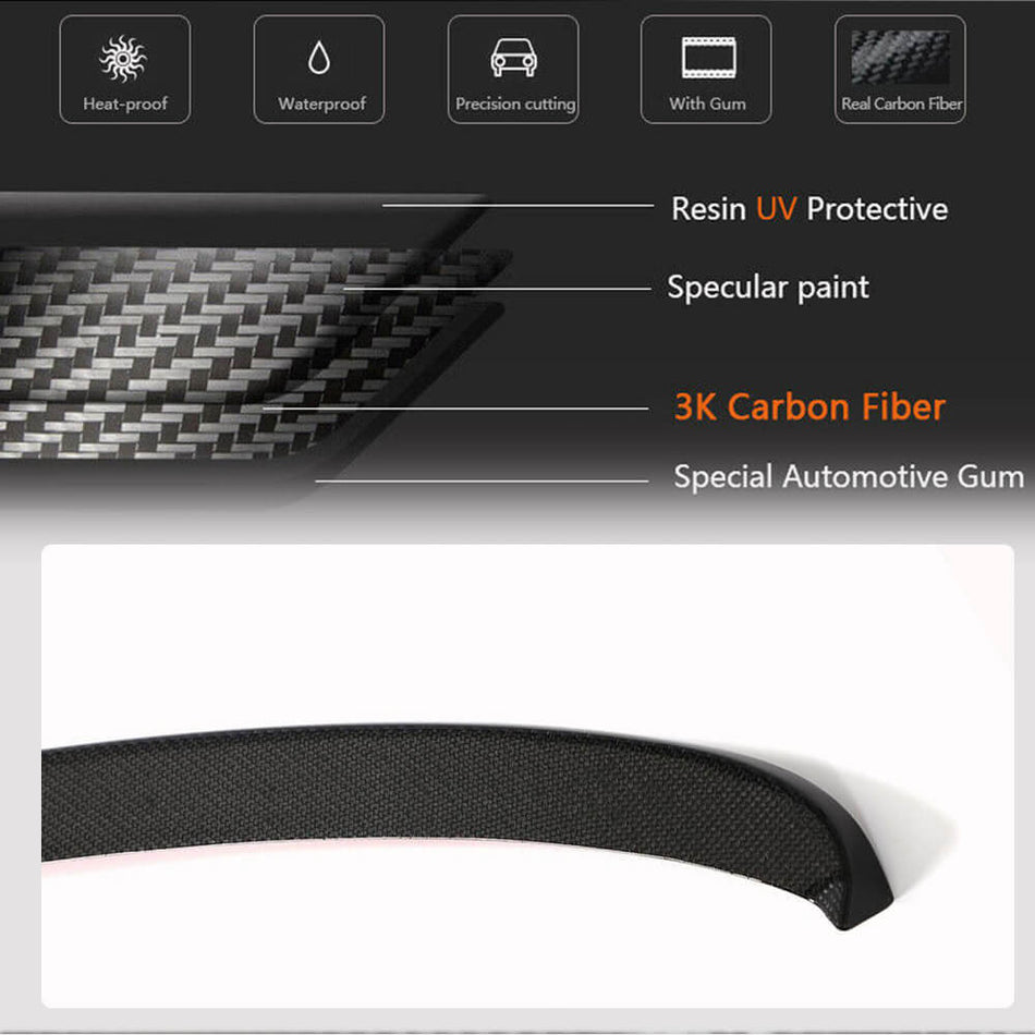 For BMW X3 G01 F97 X3M IX3 19-22 Carbon Fiber Rear Middle Spoiler Wing