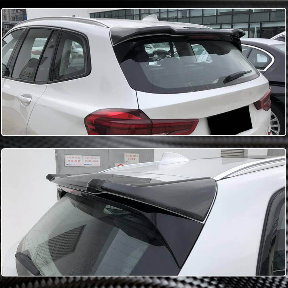 X3 Rear Window BMW X3 G01 M40i Carbon Fiber Rear Roof Spoiler & Window Wing Lip ...