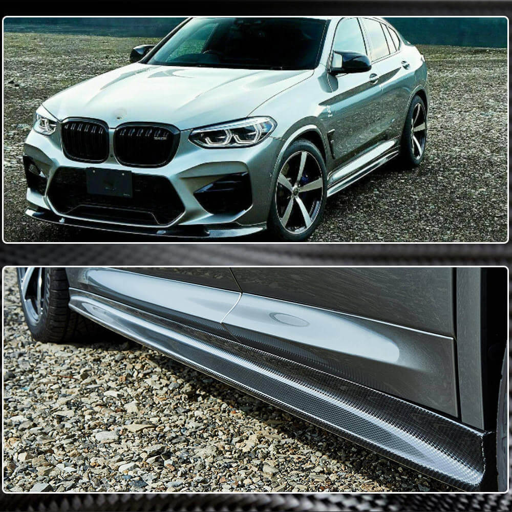 BMW X3 M-Sport X3M F97 X4 M Sport X4M F98 Carbon Fiber Side Skirts