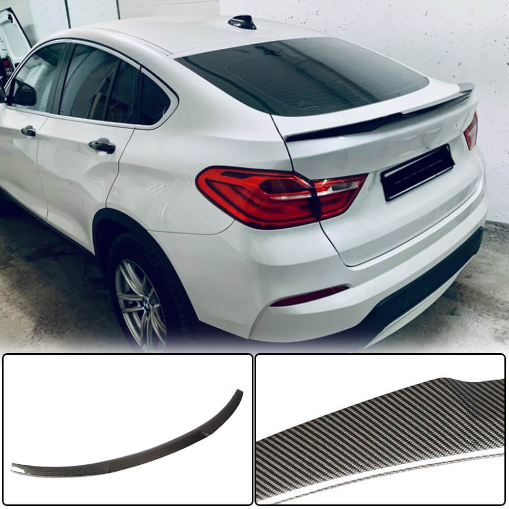 X4 Rear Lens Mod BMW X4 F26 M40i Carbon Fiber Rear Trunk Spoiler Wing | Exterior Mods ...