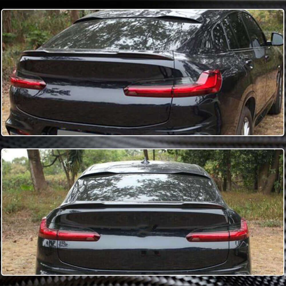 X4 Rear Lens Mod BMW X4 G02 Carbon Fiber Rear Trunk Spoiler Wing Lip | Exterior Mods