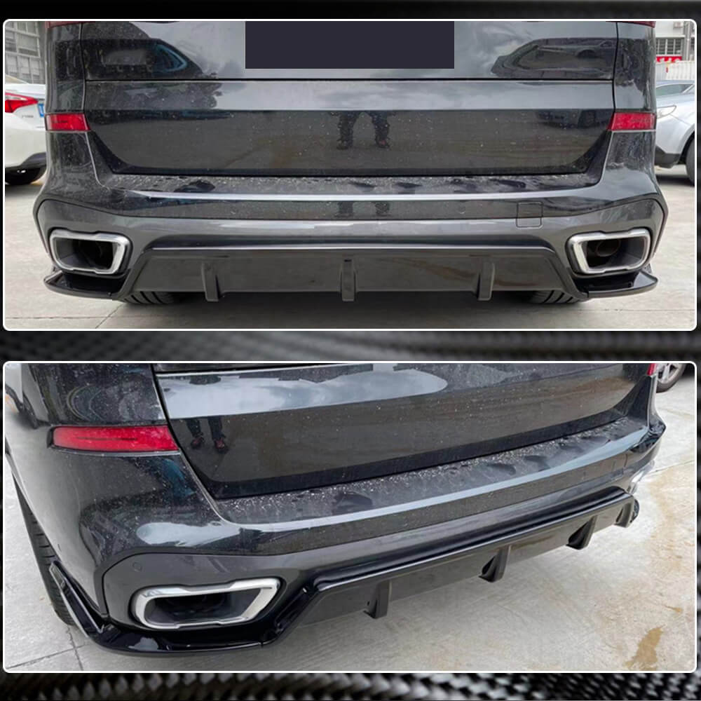 BMW X5 G05 xDrive40i xDrive50i Carbon Fiber Rear Bumper Diffuser Lip