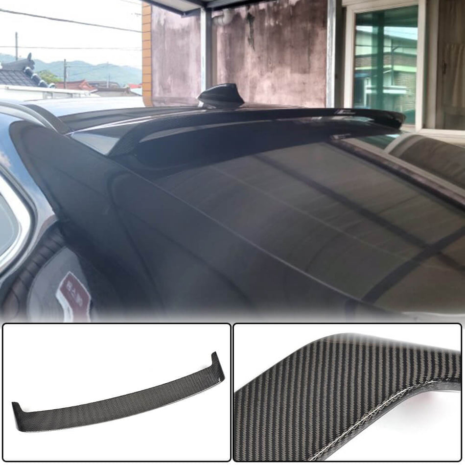 For BMW X6 F16 Carbon Fiber Rear Roof Spoiler Window Wing Lip