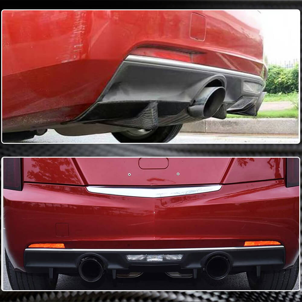 Ats V Rear Diffuser Cadillac ATS Carbon Fiber Rear Bumper Diffuser Lip | Exterior Mods